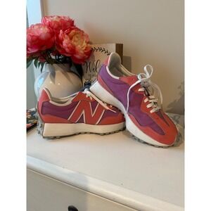 New Balance 327 vintage rose Women Purple Coral Pink Suede Sneakers Size 8.5 US